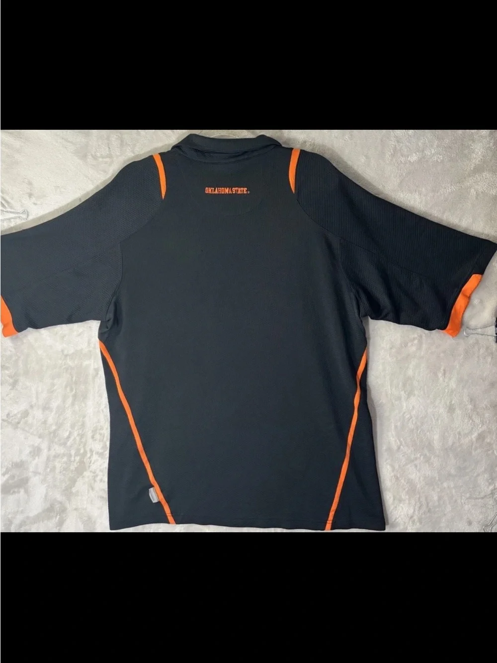 Nike Fit Dry Oklahoma State Cowboys Polo Shirt Black Orange Men’s XXL NCAA